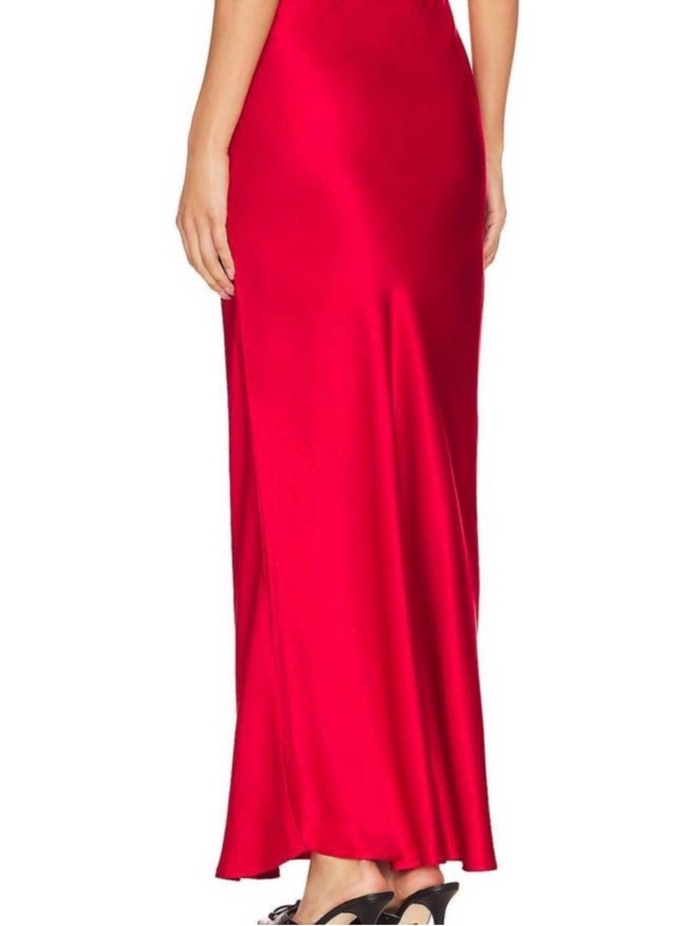 NATION LTD NWT Gaia Silky Satin Bias Cut Maxi Skirt M - Picture 2 of 16